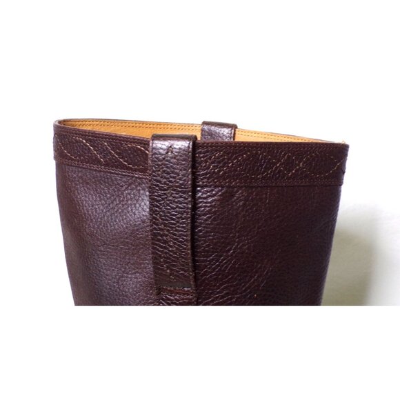 🆕 FRYE Kate Pull On Knee High Riding Boot Wide Calf 8 Dark Brown - Picture 16 of 16